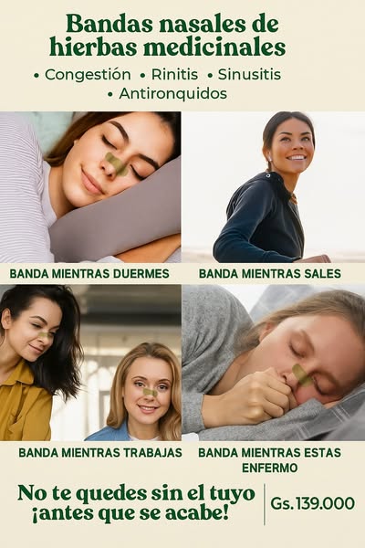 RespiraFácil™ – Banda Nasal Anticongestión